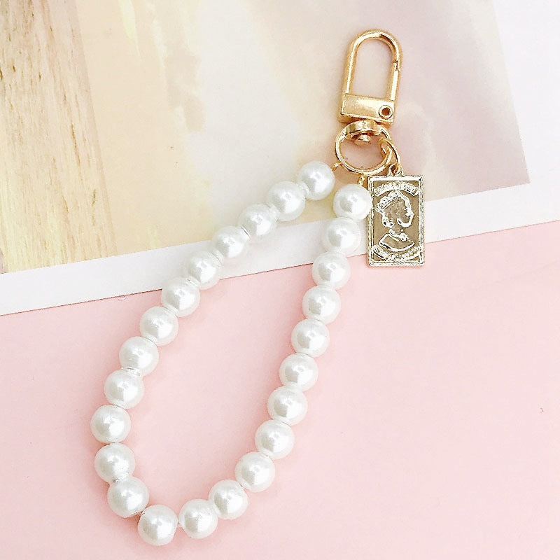 Wholesale Glass Pearl Pendants, Pentagram Pendant Chains, Mobile Phone Lanyards